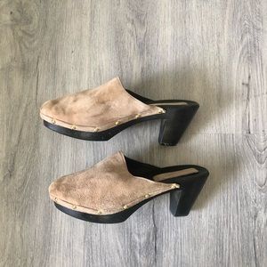 Roberto Vianni suede clogs Made in Italy